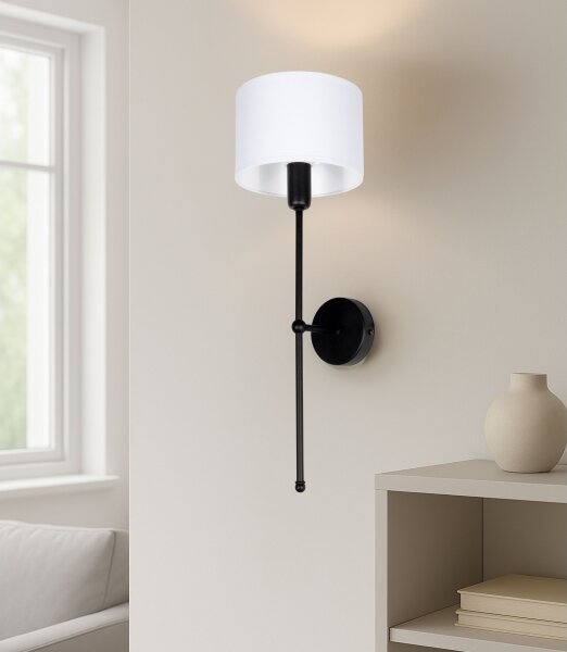 Nástěnná lampa MADELA 1xE14/40W/230V bílá/černá