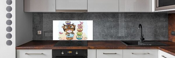 Dekorační panel sklo Medvídek a sovy pksh-104192843