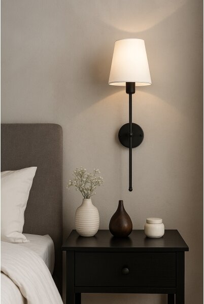 Nástěnná lampa MADELA 1xE14/40W/230V bílá/černá
