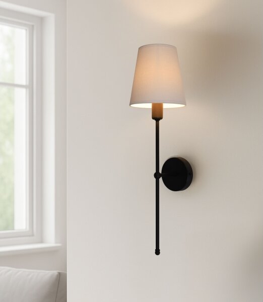 Nástěnná lampa MADELA 1xE14/40W/230V béžová/černá