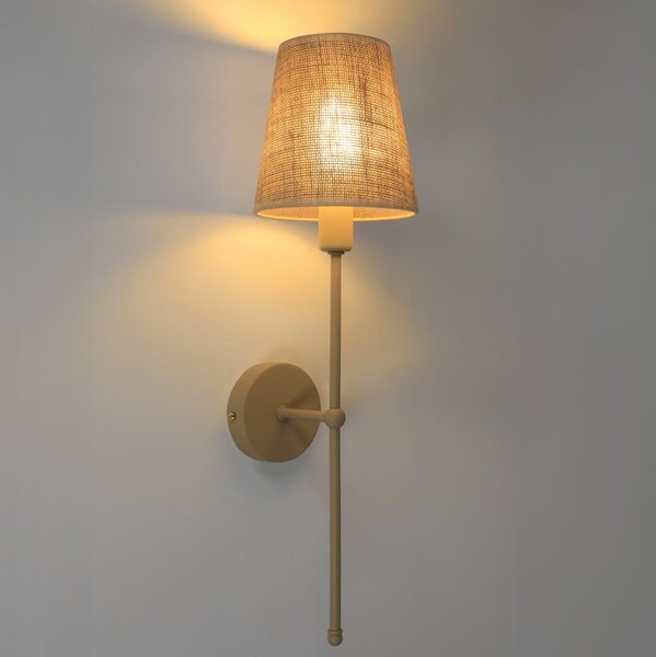 Nástěnná lampa MADELA 1xE14/40W/230V juta/béžová
