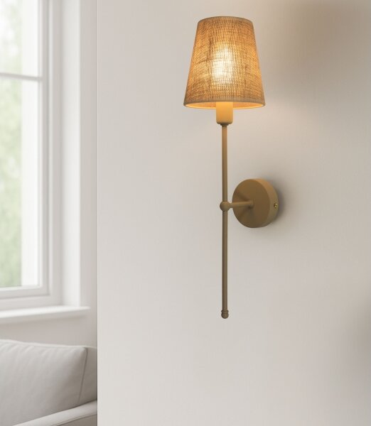 Nástěnná lampa MADELA 1xE14/40W/230V juta/béžová
