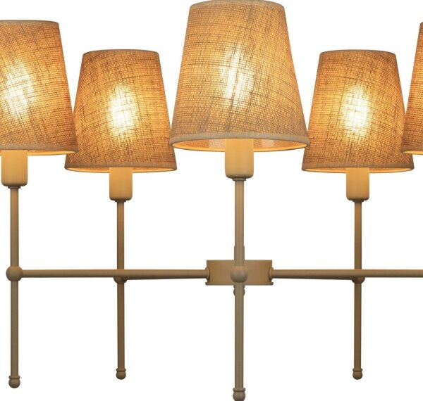 Lustr na tyči MADELA 5xE14/40W/230V juta/béžová