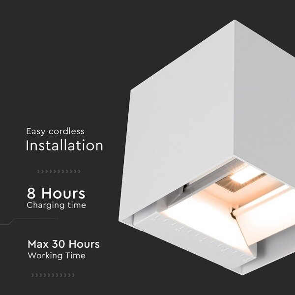 LED Solární nástěnné svítidlo se senzorem LED/9W/5V IP65 2600 mAh bílá