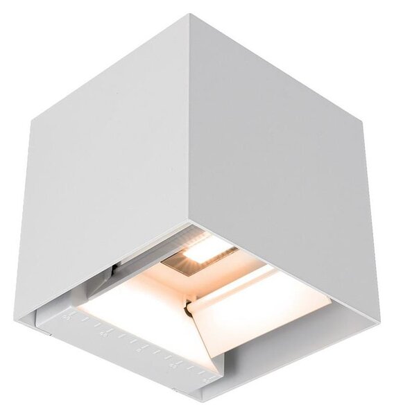 LED Solární nástěnné svítidlo se senzorem LED/9W/5V IP65 2600 mAh bílá