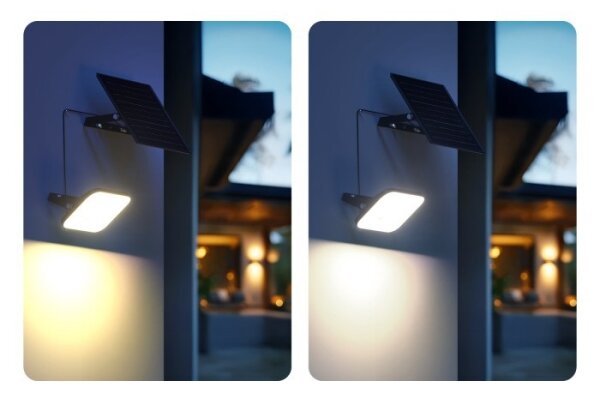 LED Solární reflektor se senzorem LED/10W/3,7V 4000K IP65 3600 mAh + DO