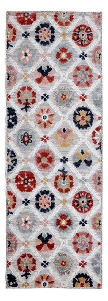 Šedý venkovní koberec běhoun 230x80 cm Flora - Flair Rugs