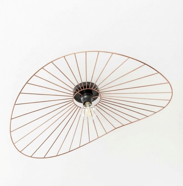 Brilagi - LED Přisazený lustr CERIA WIRE 1xE27/40W/230V 60x80 cm bronz