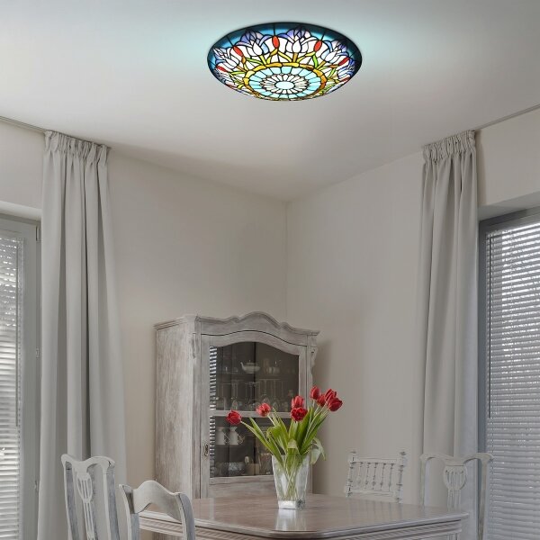 Brilagi - Tiffany vitrážové stropní svítidlo LORAS 2xE27/60W/230V