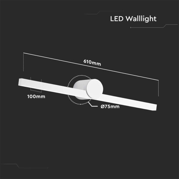 LED Koupelnové osvětlení zrcadla LED/10W/230V 3000K IP65 bílá