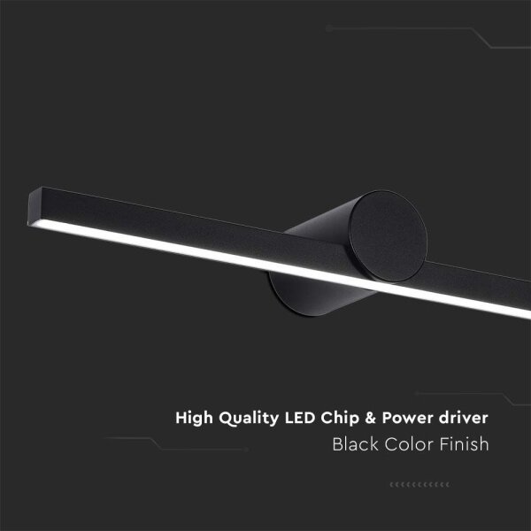 LED Koupelnové osvětlení zrcadla LED/10W/230V 4000K IP65 černá