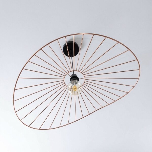 Brilagi - LED Lustr na lanku CERIA WIRE 1xE27/40W/230V 60x80 cm bronz
