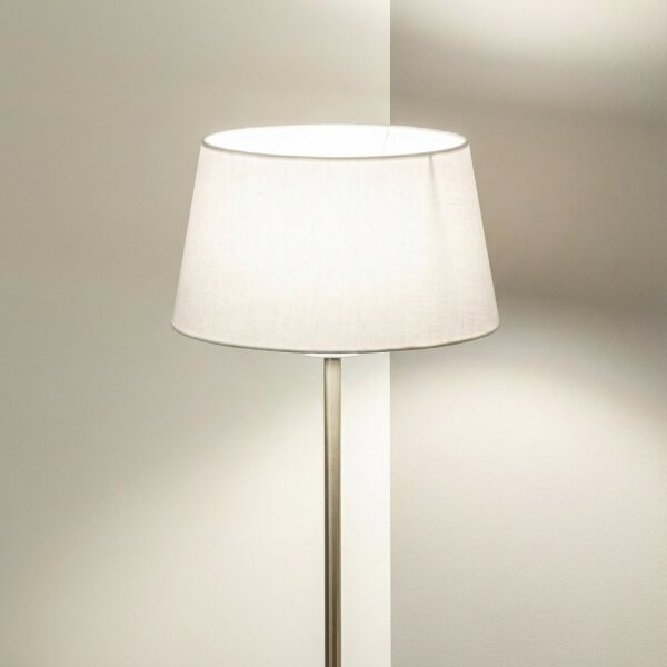 Brilagi - LED Stojací lampa CERIA 1xE27/40W/230V pr. 30 cm bílá/matný chrom