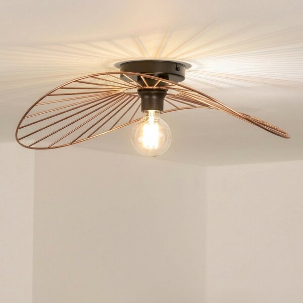 Brilagi - LED Přisazený lustr CERIA WIRE 1xE27/40W/230V 40x56 cm bronz