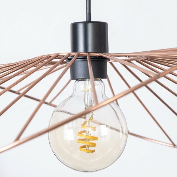 Brilagi - LED Lustr na lanku CERIA WIRE 1xE27/40W/230V 60x80 cm bronz