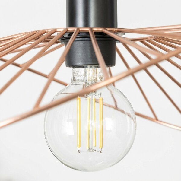 Brilagi - LED Lustr na lanku CERIA WIRE 1xE27/40W/230V 40x56 cm bronz