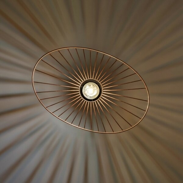 Brilagi - LED Lustr na lanku CERIA WIRE 1xE27/40W/230V 40x56 cm bronz