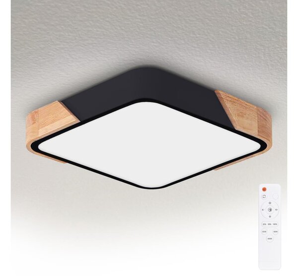 Brilagi - LED Stmívat. svítidlo PILANA LED/48W/230V dub/černá 42x42 cm + DO