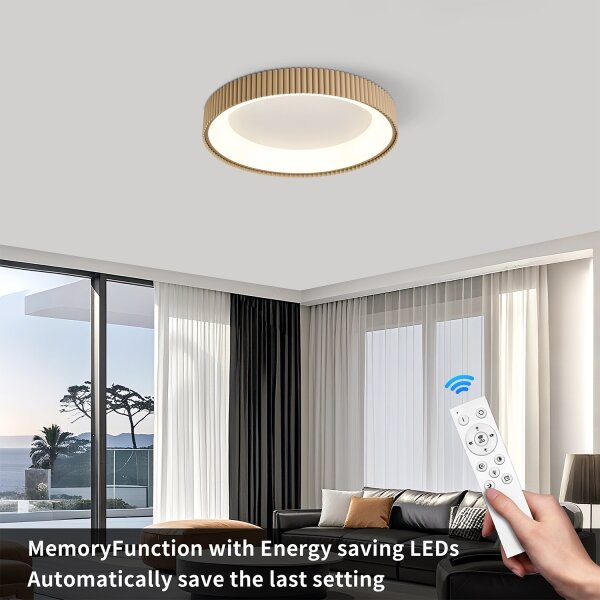 Brilagi - LED Stmív. stropní svítidlo FALCON MODERN LED/30W/230V 40 cm béžová+DO