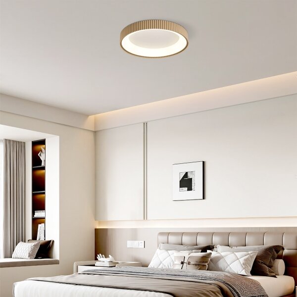 Brilagi - LED Stmív. stropní svítidlo FALCON MODERN LED/30W/230V 40 cm béžová+DO