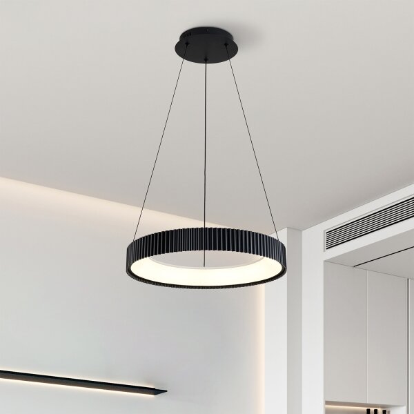 Brilagi - LED Stmív. lustr na lanku FALCON MODERN LED/30W/230V 40 cm černá + DO
