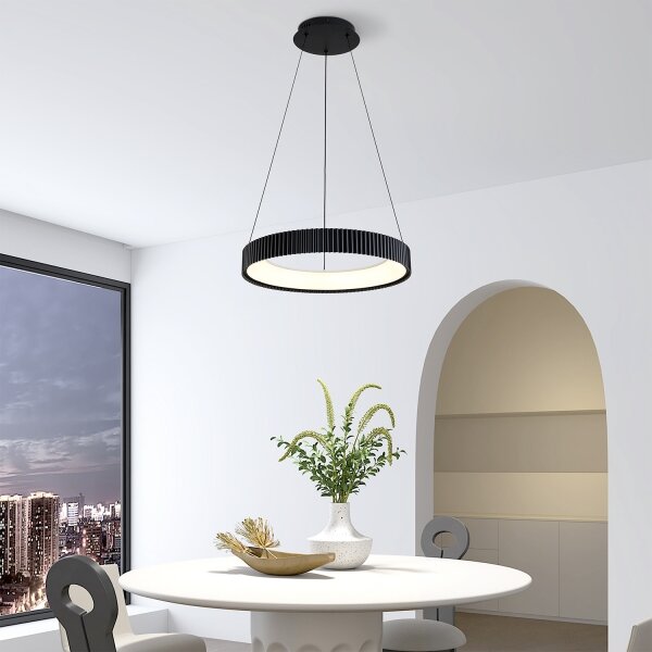 Brilagi - LED Stmív. lustr na lanku FALCON MODERN LED/30W/230V 40 cm černá + DO