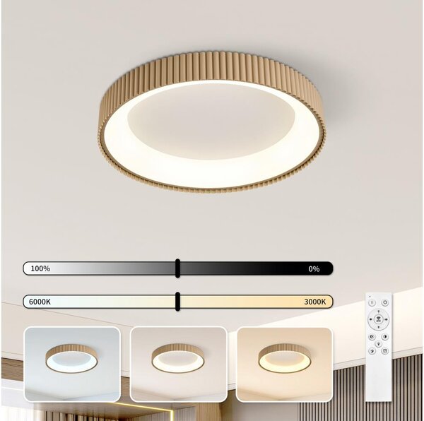 Brilagi - LED Stmív. stropní svítidlo FALCON MODERN LED/30W/230V 40 cm béžová+DO