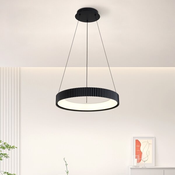 Brilagi - LED Stmív. lustr na lanku FALCON MODERN LED/30W/230V 40 cm černá + DO