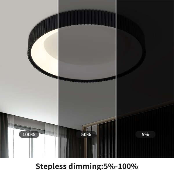Brilagi - LED Stmív. stropní svítidlo FALCON MODERN LED/54W/230V 60 cm černá +DO
