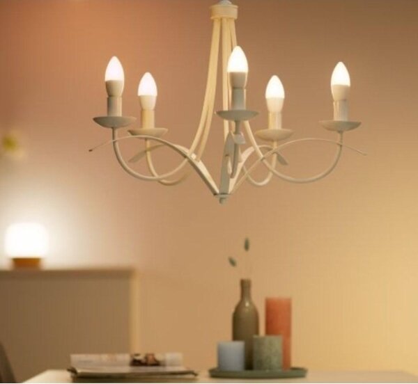 SADA 2x LED Stmívatelná žárovka C37 E14/4,9W/230V 2700-6500K CRI 90 Wi-Fi - WiZ