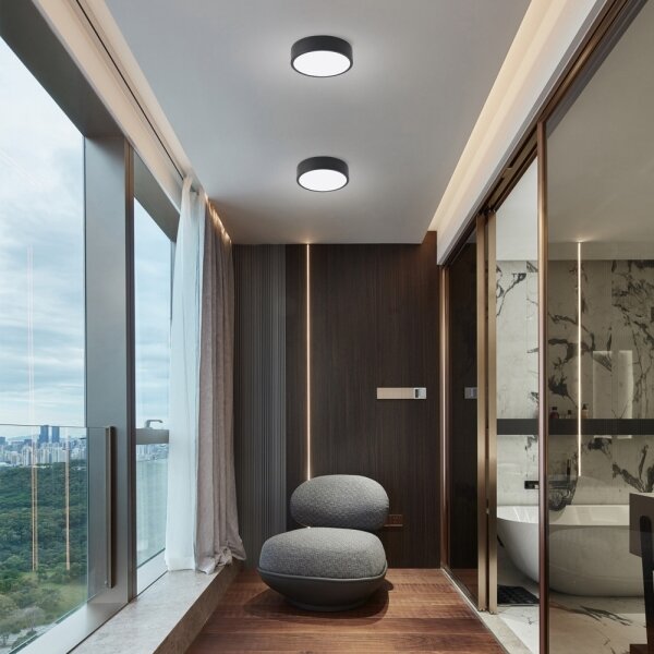 Brilagi - LED Stmívatelné svítidlo POOL LED/18W/230V 3000-6000K 20 cm černá + DO