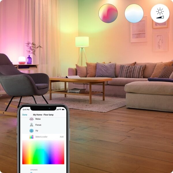SADA 2x LED RGBW Stmívatelná žárovka C37 E14/4,9W/230V 2200-6500K Wi-Fi - WiZ