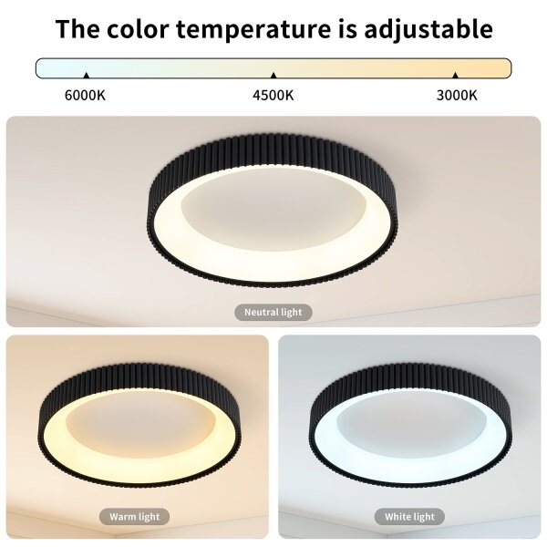 Brilagi - LED Stmív. stropní svítidlo FALCON MODERN LED/54W/230V 60 cm černá +DO