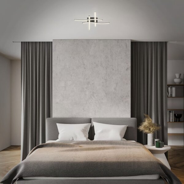 Brilo 3677-045 - LED Stropní svítidlo LED/14,4W/230V černá