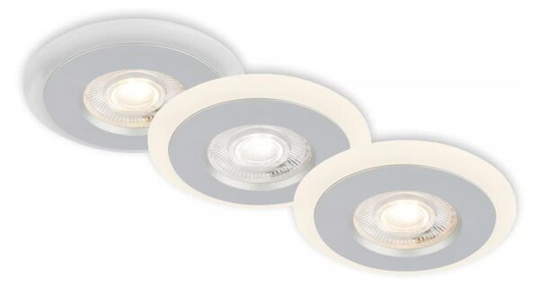 Briloner 7039034-SADA 3xLED Koup podh svítidlo 3xLED/5W/230V IP44 matný chrom