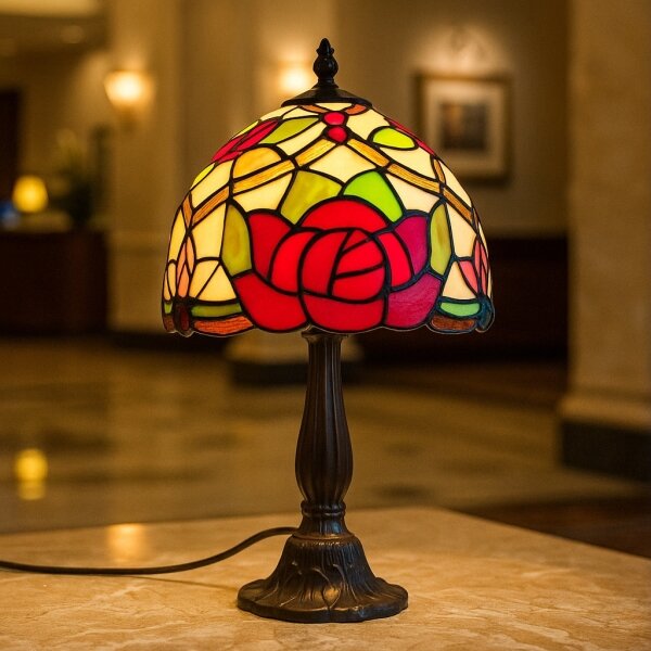 Brilagi - Tiffany vitrážová stolní lampa GARLAN 1xE14/40W/230V