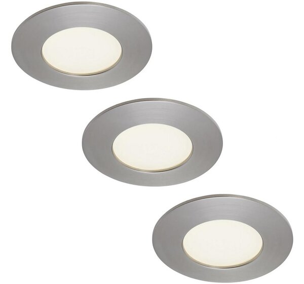 Briloner 7103432-SADA 3xLED Koup podhl svítidlo 3xLED/4,9W/230V IP44 matný chrom