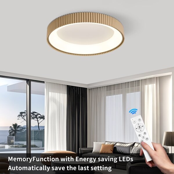 Brilagi - LED Stmív. stropní svítidlo FALCON MODERN LED/54W/230V 60 cm béžová+DO