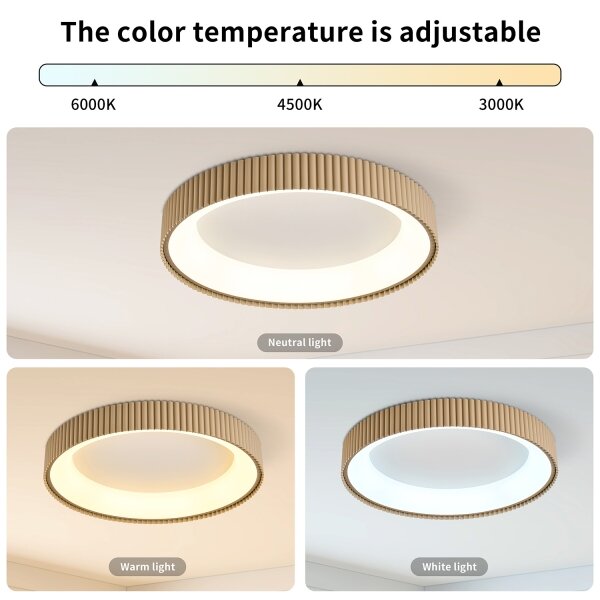 Brilagi - LED Stmív. stropní svítidlo FALCON MODERN LED/54W/230V 60 cm béžová+DO