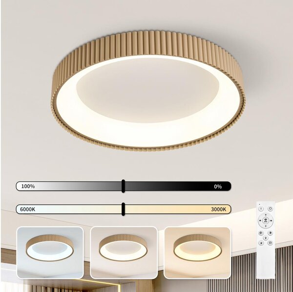 Brilagi - LED Stmív. stropní svítidlo FALCON MODERN LED/54W/230V 60 cm béžová+DO