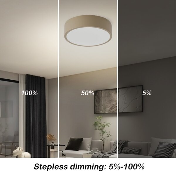 Brilagi -LED Stmívatelné svítidlo POOL LED/18W/230V 3000-6000K 20 cm béžová + DO