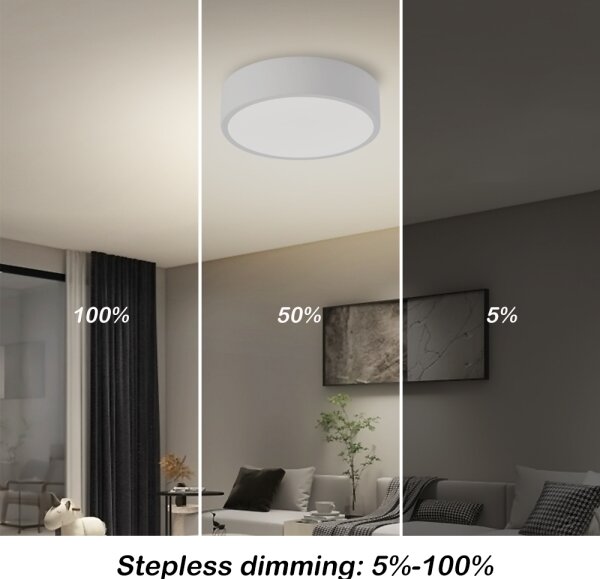 Brilagi - LED Stmívatelné svítidlo POOL LED/18W/230V 3000-6000K 20 cm bílá + DO