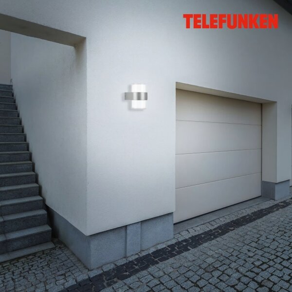 Telefunken 320404TF - LED Ven. nástěnné svítidlo 2xLED/8W/230V IP44 matný chrom