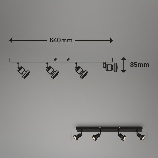 Briloner 2926-045 - LED Bodové svítidlo 4xGU10/4,9W/230V