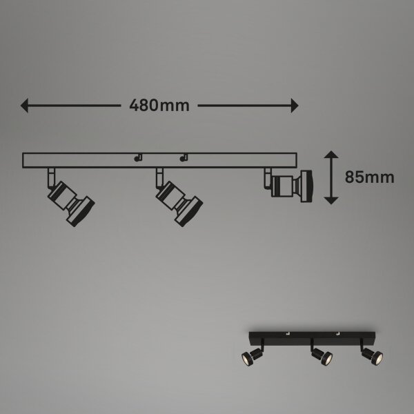 Briloner 2926-035 - LED Bodové svítidlo 3xGU10/4,9W/230V