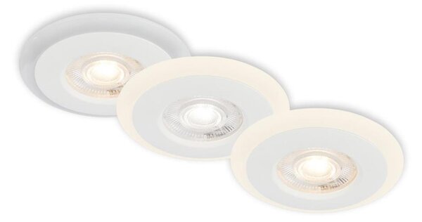 Briloner 7039036 - SADA 3x LED Koup podhledové svítidlo 3xLED/5W/230V IP44 bílá