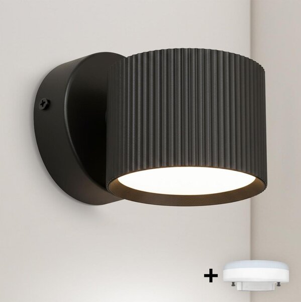 Brilagi - LED Nástěnné bodové svítidlo STRIPY 1xGX53/15W/230V černá