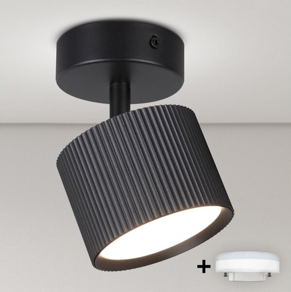 Brilagi - LED Bodové svítidlo STRIPY 1xGX53/15W/230V černá