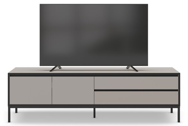 Marckeric Krémový lakovaný TV stolek Lorenza 180 x 40 cm