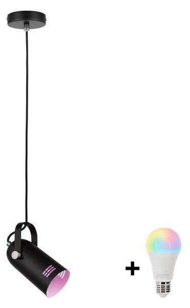 Paulmann 79766 - LED RGBW 1xE27/9W Lustr na lanku LAVEA 230V černá